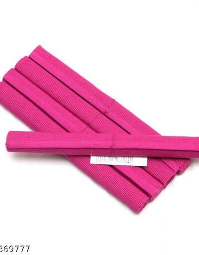 Table Mat Set of 5 | 100% Cotton | Washable & Heat Resistant | Premium Dining Table Mats | Stylish Home Décor | Magenta Pink 5 PCS SET
