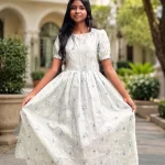 Sinamika – Premium Kota Floral Maxi Dress - view 2