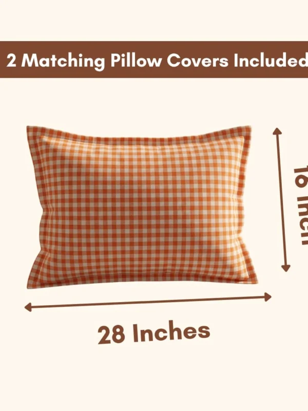 Cotton Pillow Cover Set - Gingham
