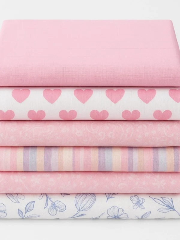 Pink Assorted Cotton Hand Towels